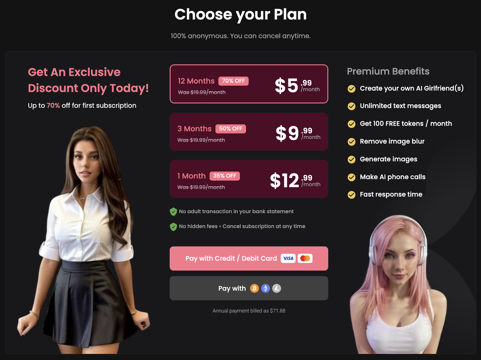 Candy.ai subscription overview